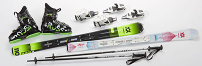 Kid's Volkl Deacon Jr Ski Package Volkl Deacon Jr Ski Package